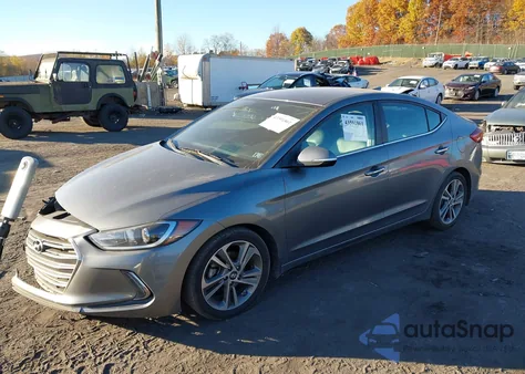 2017 Hyundai Elantra Limited из США, поврежденный, VIN KMHD84LF4HU356839